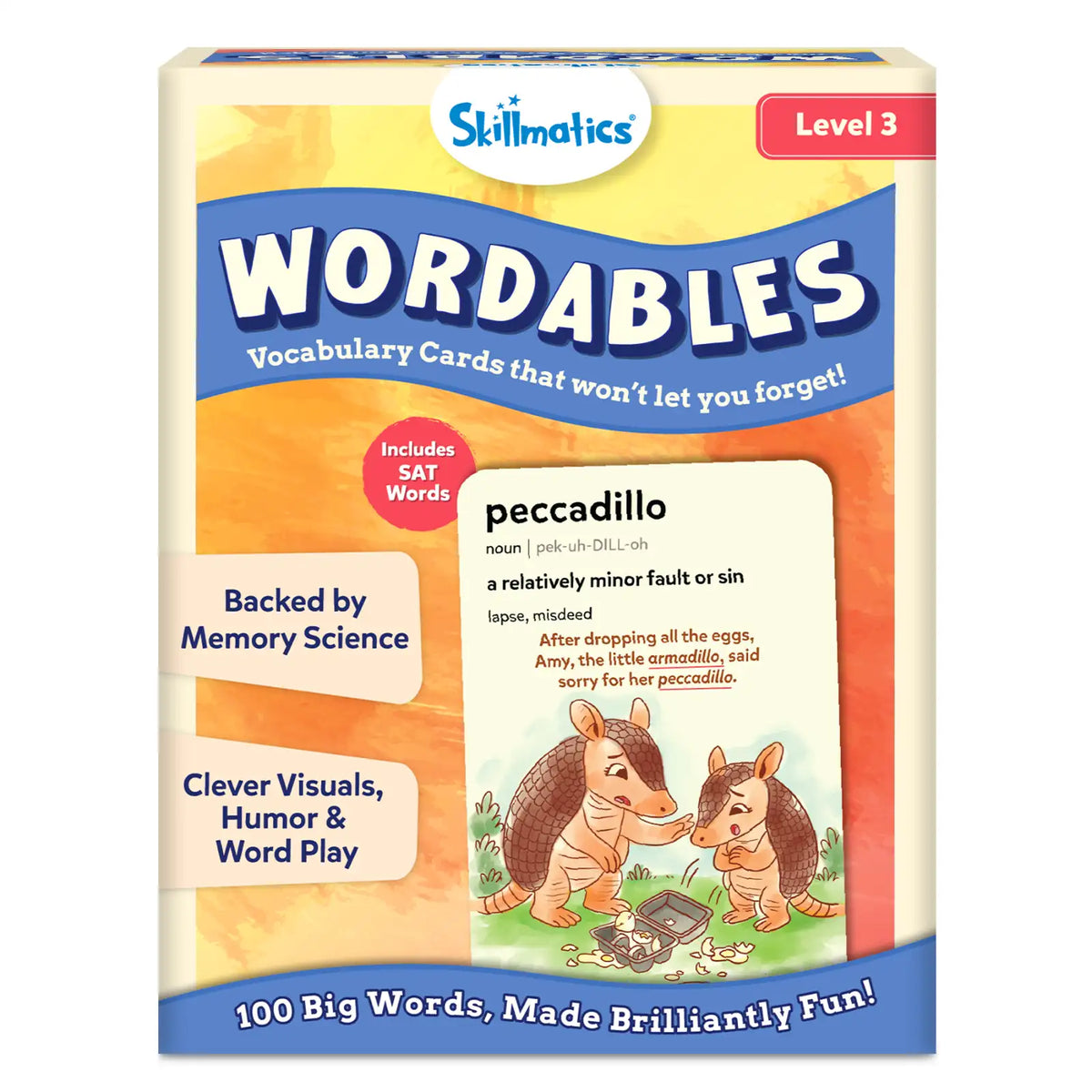 Skillmatics Wordables: Level 3 | Vocabulary Flash Cards for SAT Prep (ages 12+)