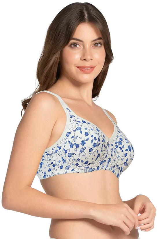 AMANTE-BRA10421 Cool Contour Non-Padded Bra with Aloe Finish 32B / BLACK