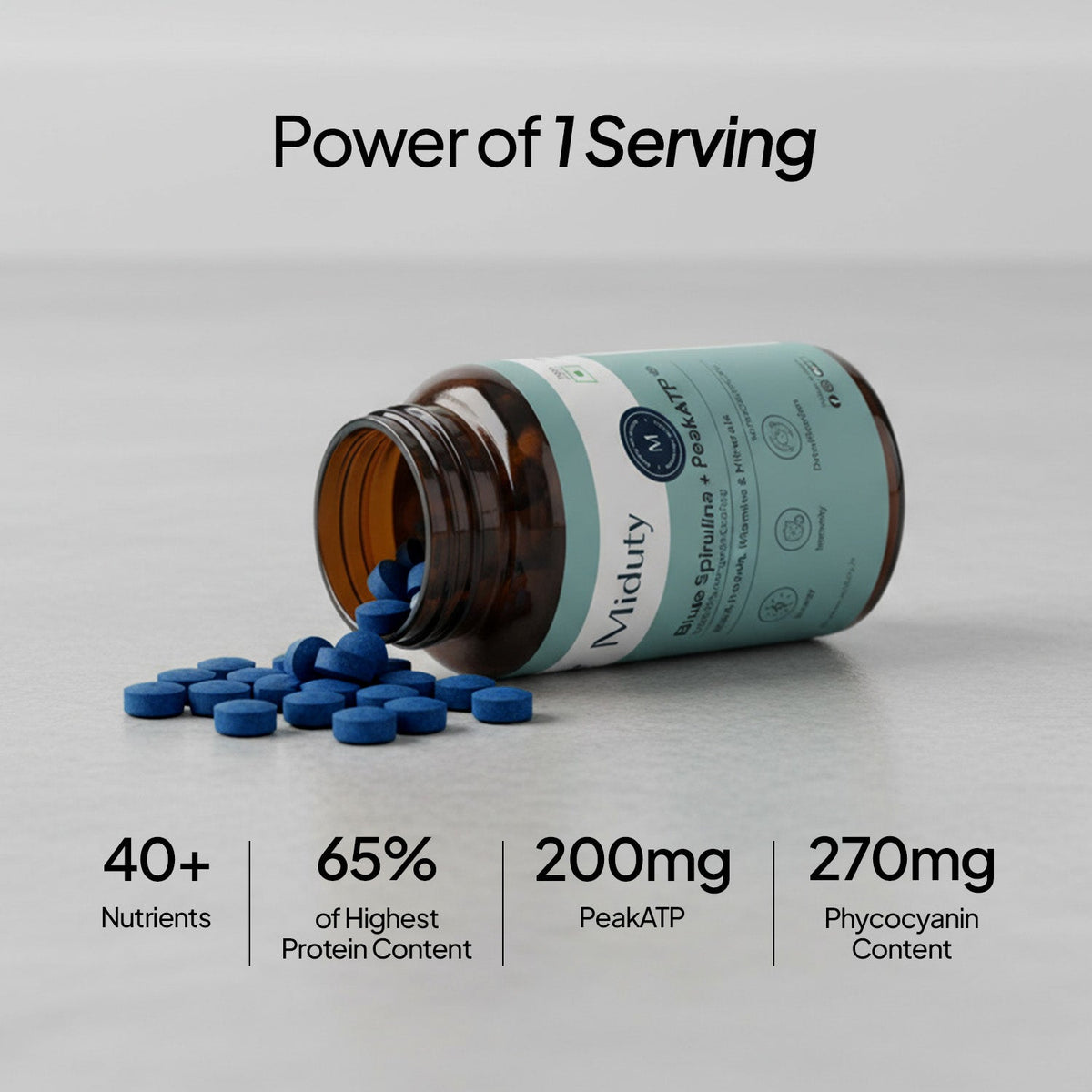 Miduty Blue Spirulina + PeakATP®