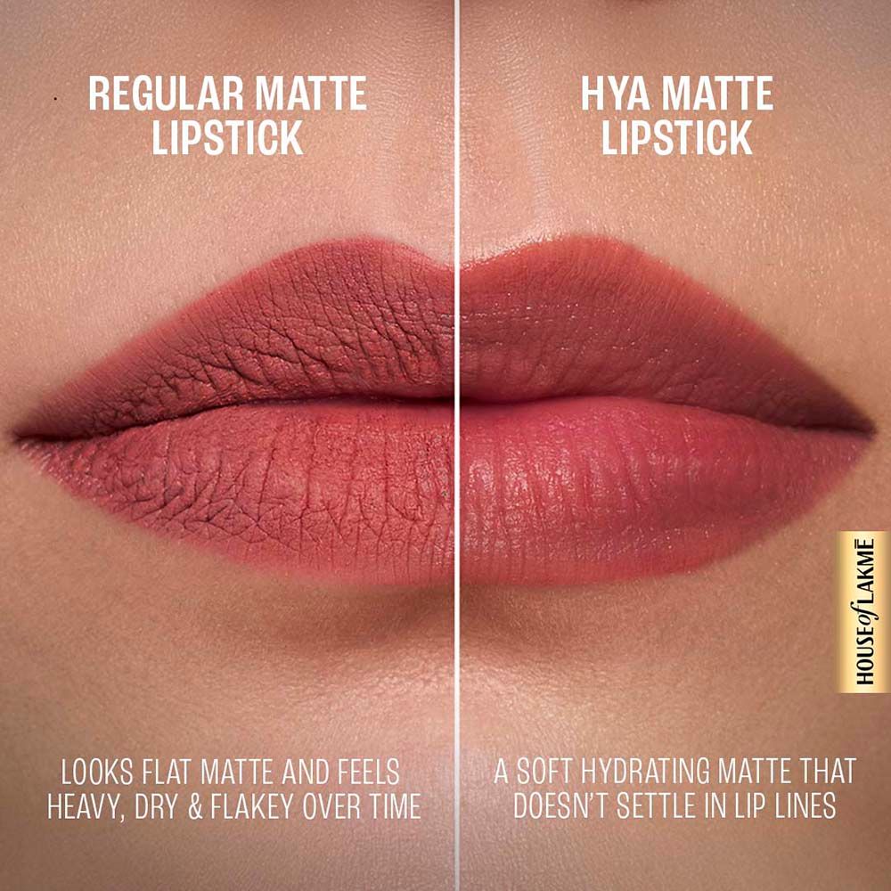 Lakme 9to5 Hya Matte Hydrating Lipstick With Hyaluronic Acid For 14Hr Long Stay Blush Business