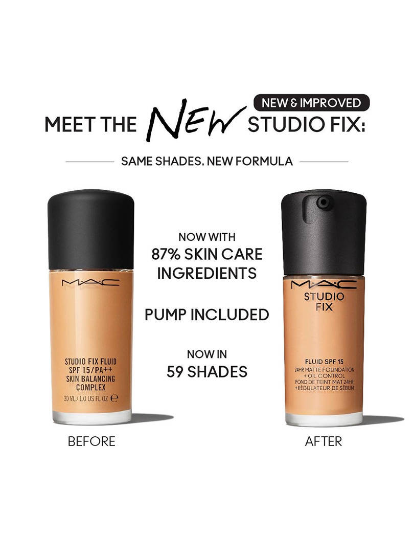M.A.C Studio Fix Fluid SPF 15 Foundation - 24HR Matte + Oil Control - C and N Shades