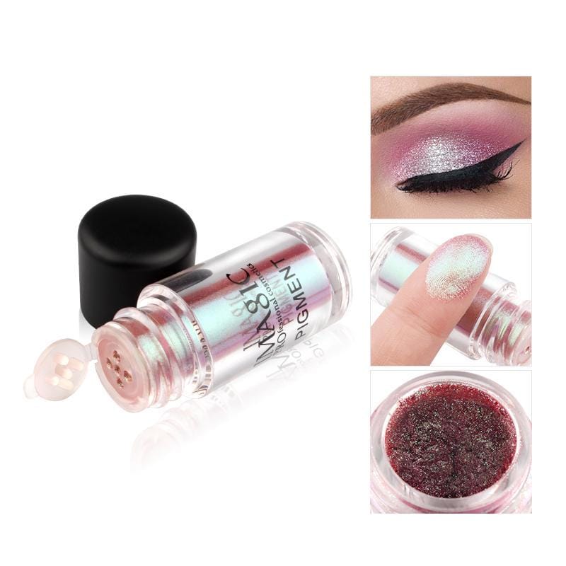 IMAGIC Glitter Eyeshadow Metallic Loose Powder Waterproof Pigments - (P9-Forever Love)