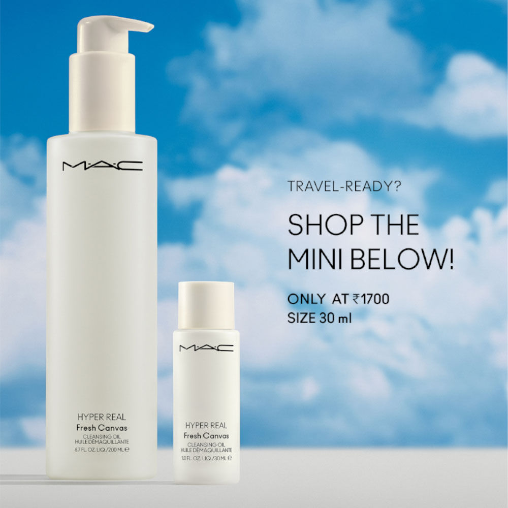M.A.C Hyper Real Fresh Canvas Cleansing Oil Makeup Remover With Niacinamide, Hyaluronic Acid & Ceramides (200ml)