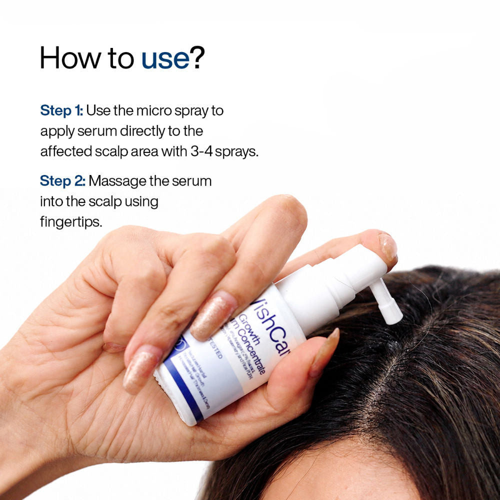 Wishcare Hair Growth Serum Concentrate with Redensyl & Rosemary - In-Vivo Tested - Controls Hairfall (30ml)