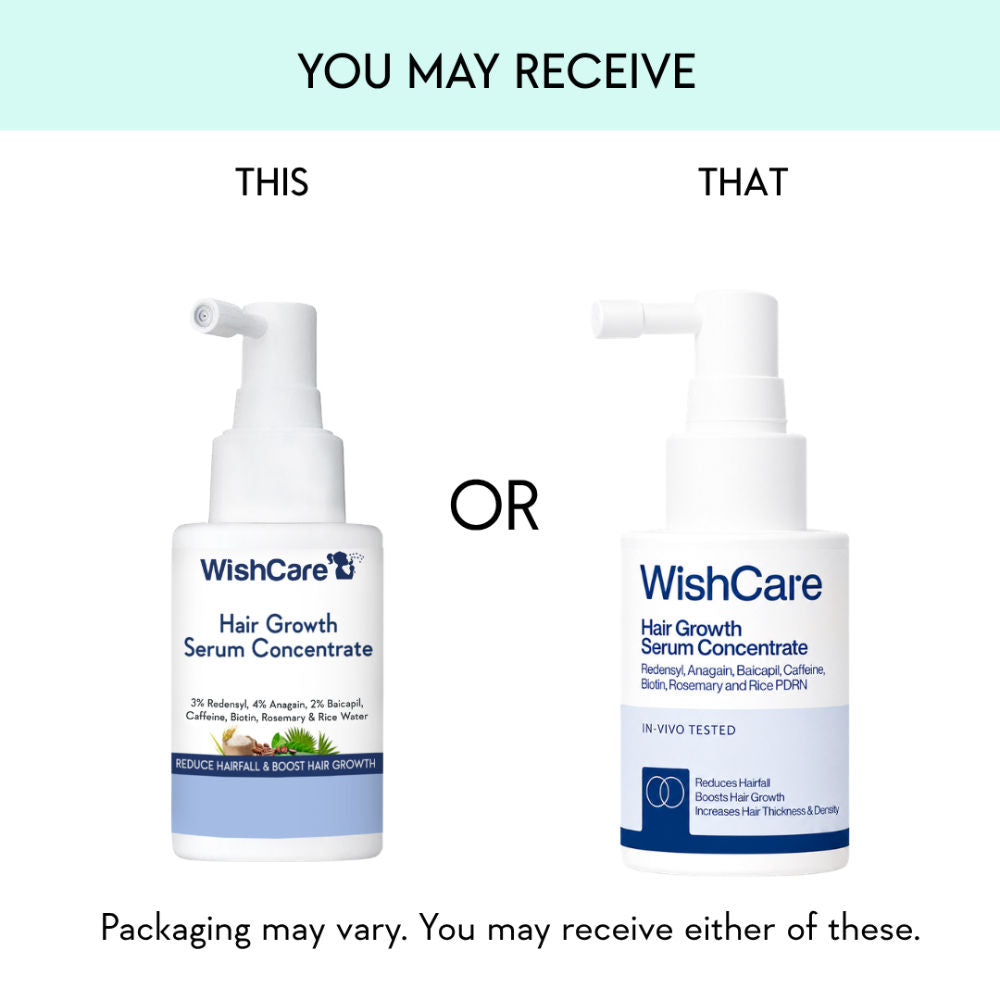 Wishcare Hair Growth Serum Concentrate with Redensyl & Rosemary - In-Vivo Tested - Controls Hairfall (30ml)
