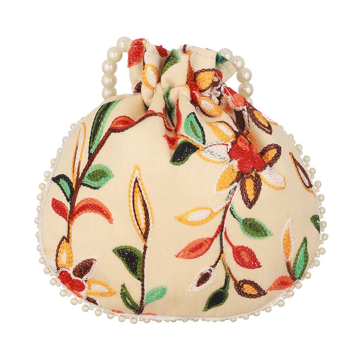 Aatmana Multi-Colored Leaf Pattern Polti Bag