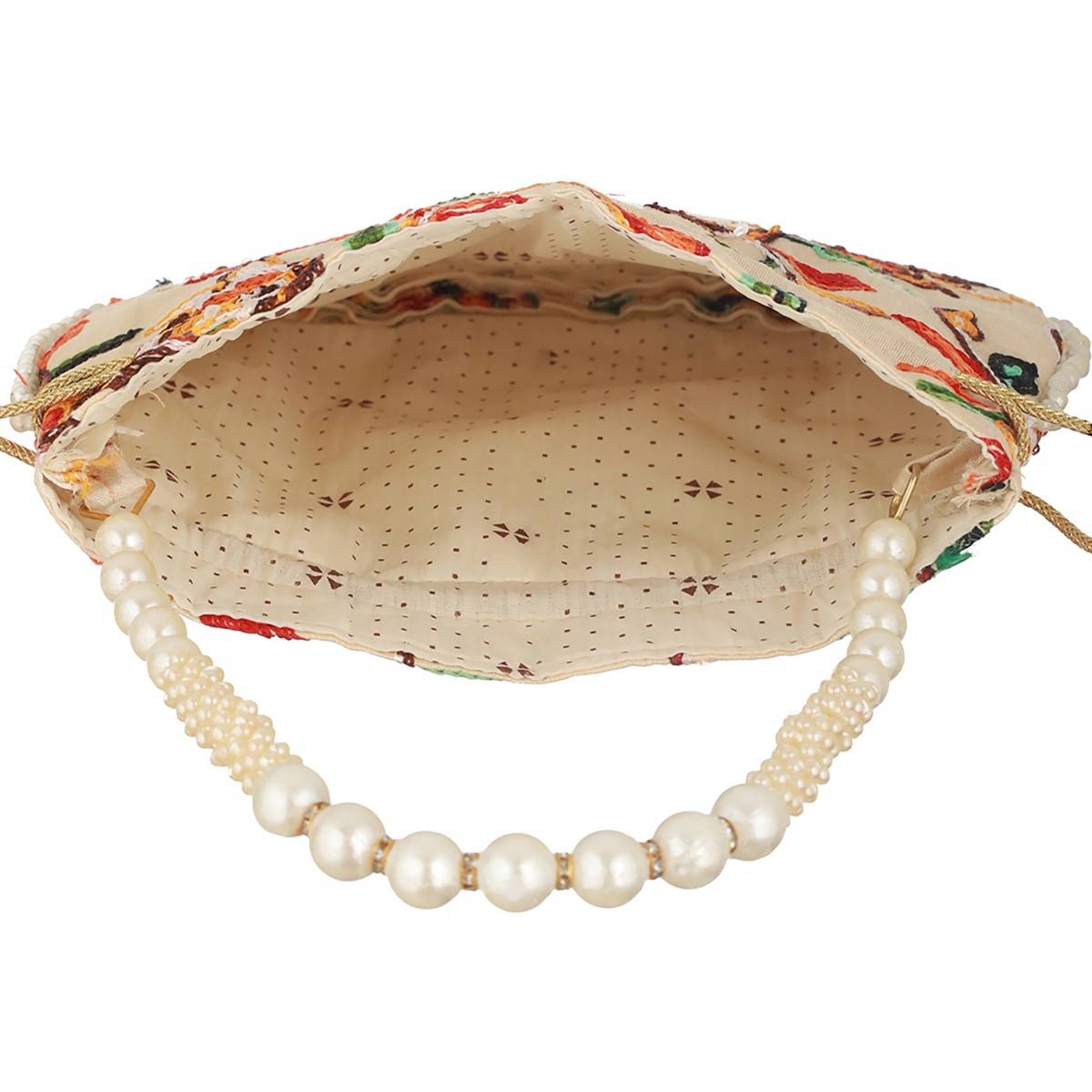 Aatmana Multi-Colored Leaf Pattern Polti Bag