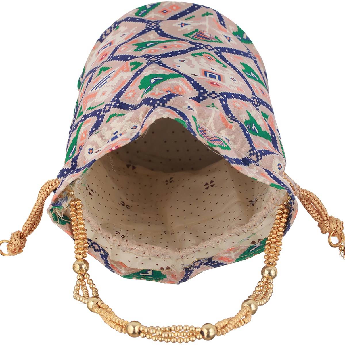 Aatmana Printed Multi Colored Potli Bag