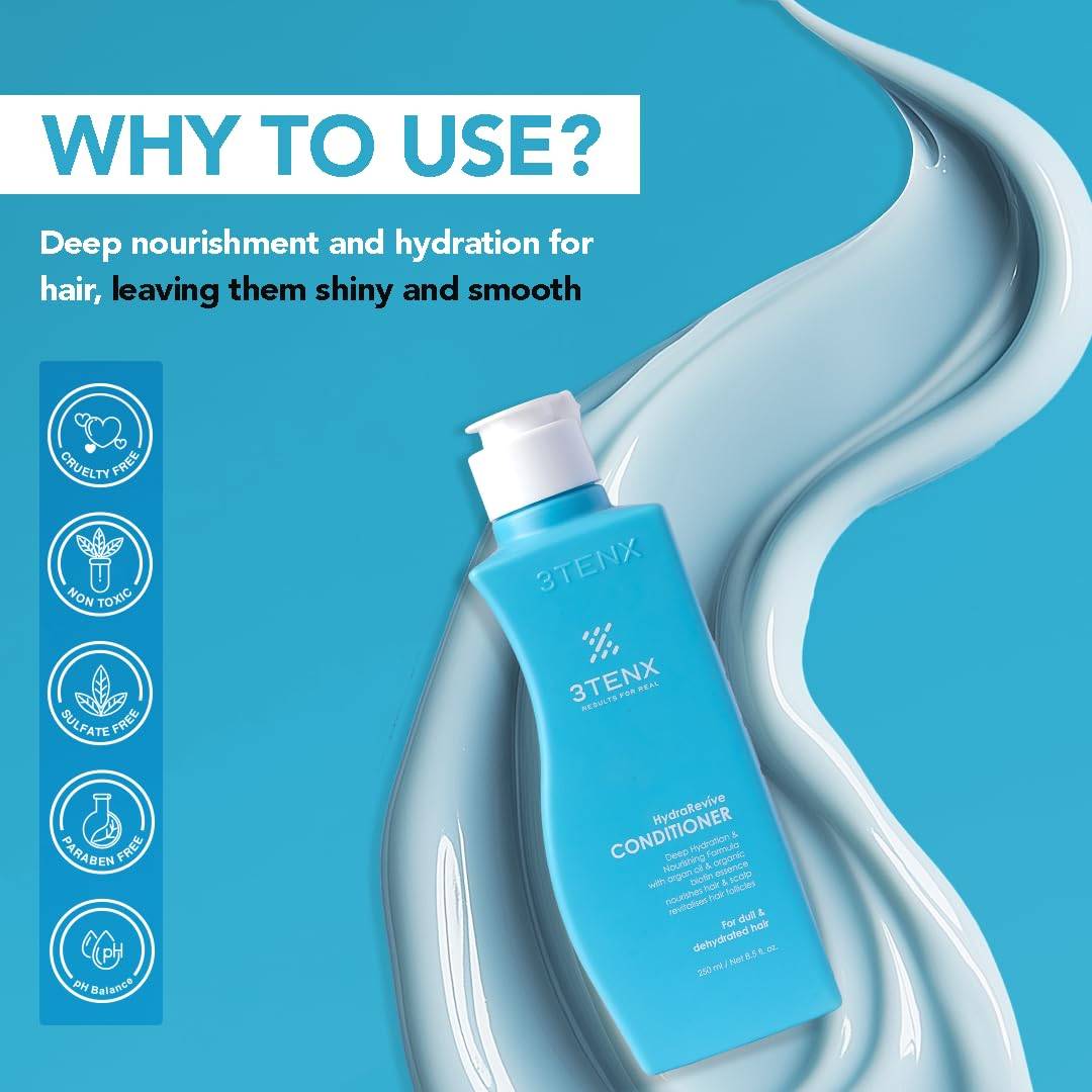 3TENX HYDRAREVIVE Shampoo + Conditioner - Combo