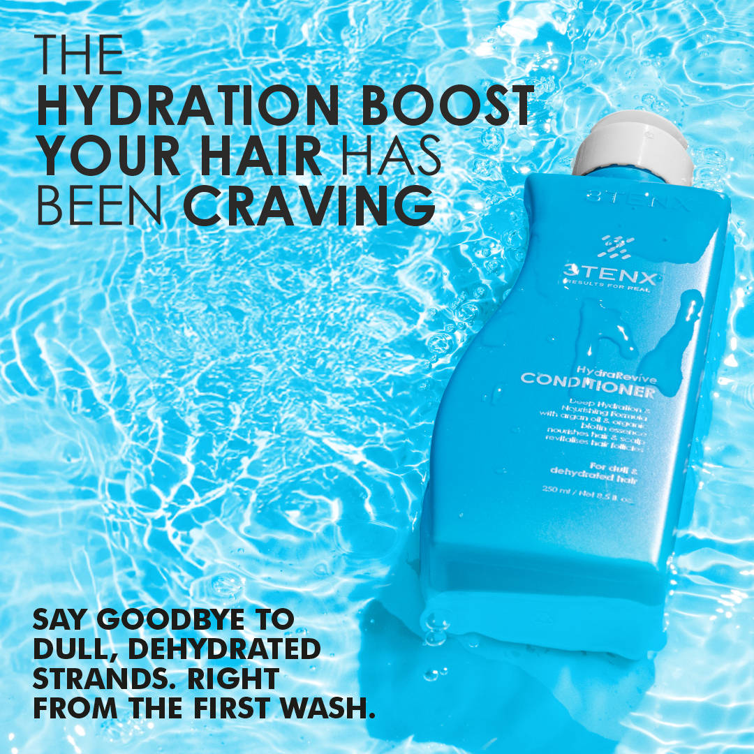 3TENX HYDRAREVIVE Shampoo + Conditioner + Frizz Fixer Cream - Combo