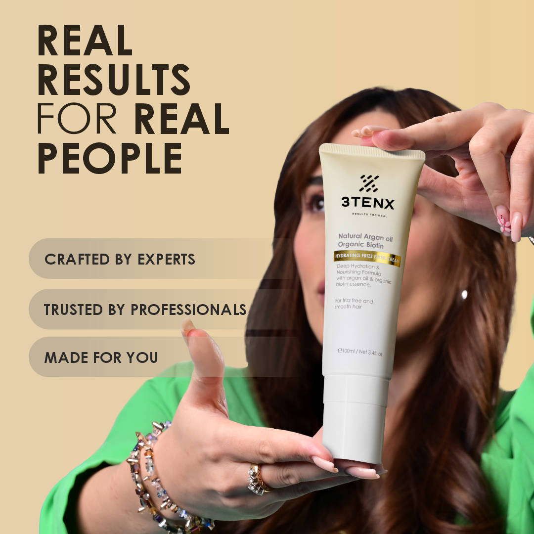 3TENX ULTIMATE REVITALIZE Shampoo + Conditioner + Frizz Fixer Cream