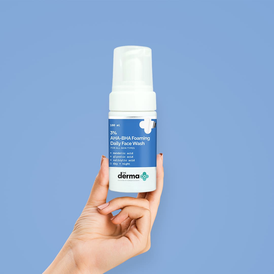 The Derma - 3% AHA+BHA Foaming Daily Face Wash (100mL)