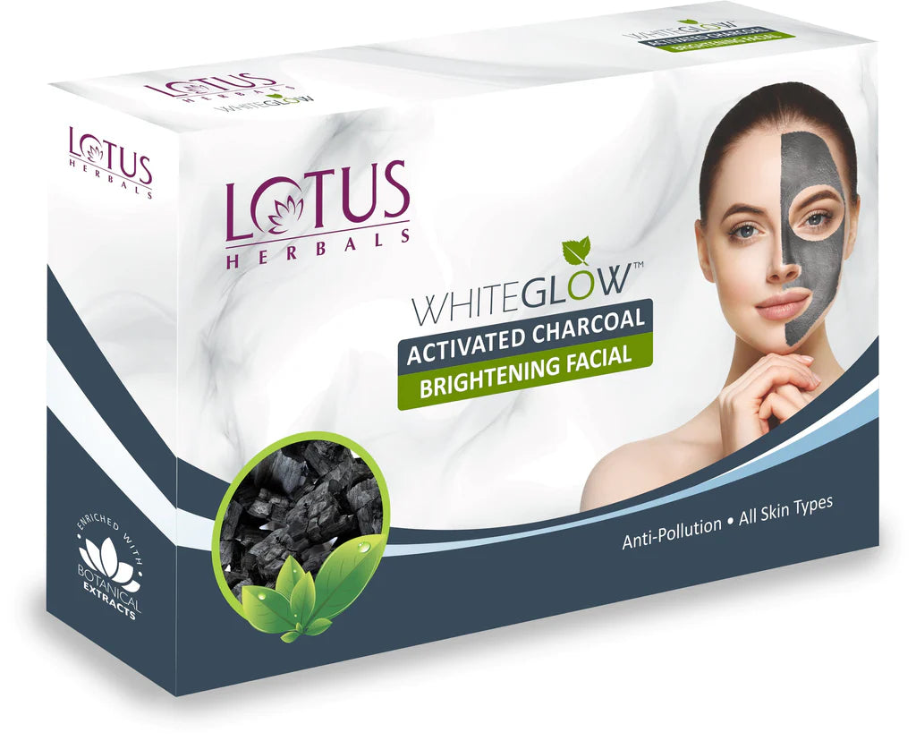 Lotus Herbals - WhiteGlow Activated Charcoal Facial kit (47g)