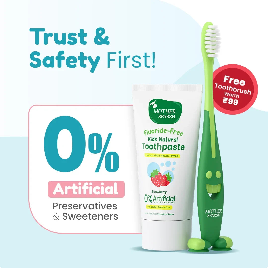 Mother Sparsh Strawberry Kids Natural Toothpaste