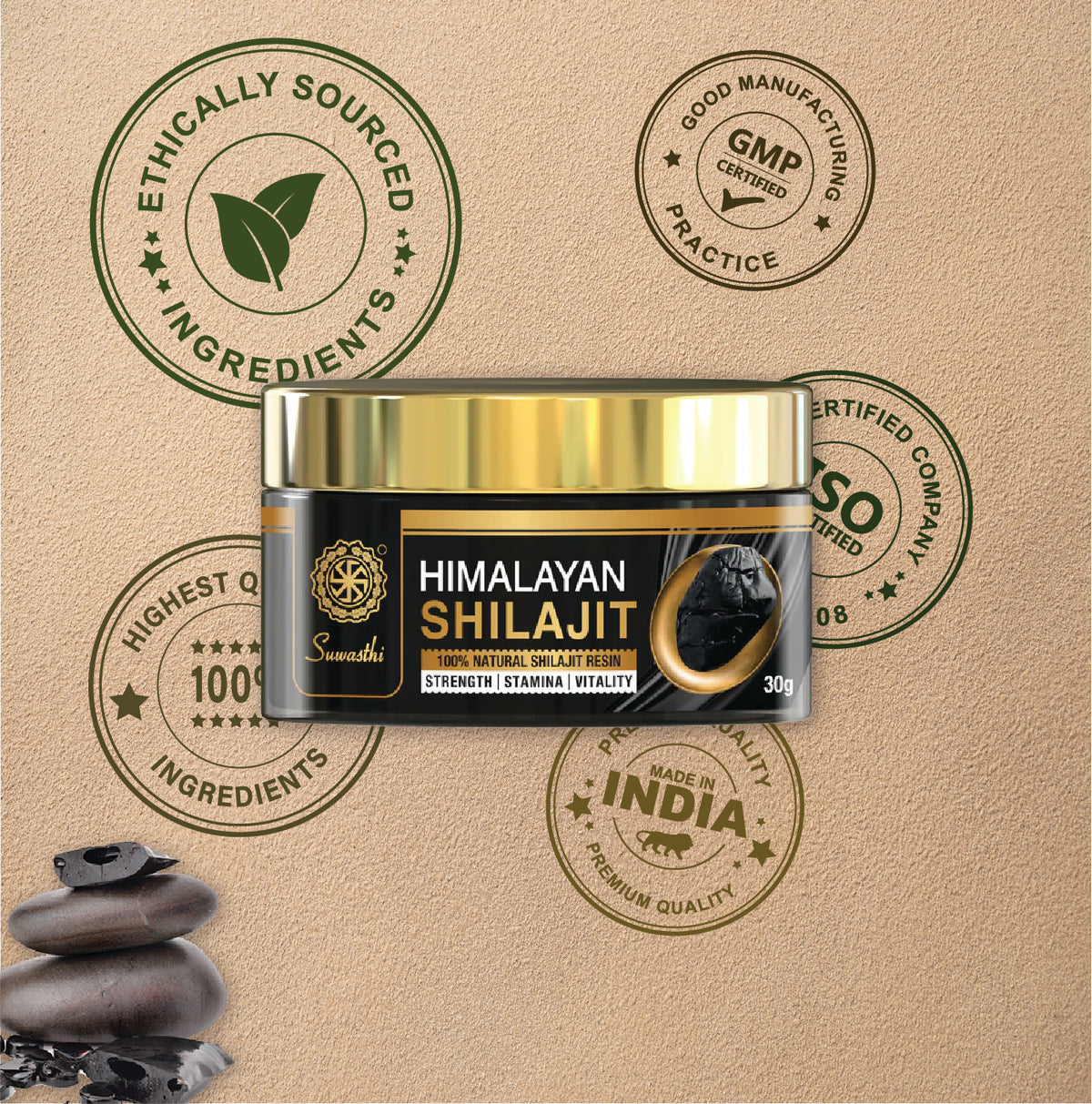 Suwasthi Himalayan Shilajit - 30g
