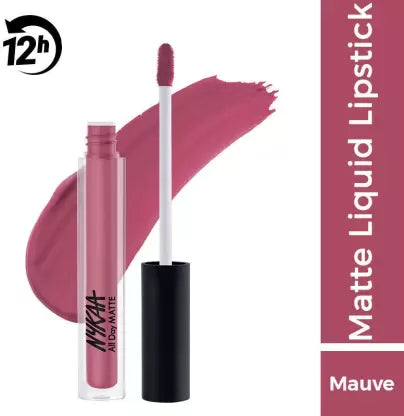 Nykaa All Day Matte Waterproof, Transfer Proof, 12H Liquid Lipstick 2.1ml Home Girl