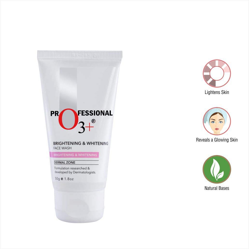 O3+ PROFESSIONAL O3+ Brightening &amp; Whitening Face Wash 50ML