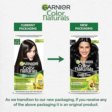 Garnier - Color Naturals Creme Riche 1 Natural Black
