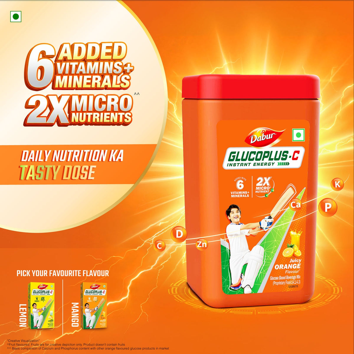Dabur Glucoplus C Orange Jar 400g