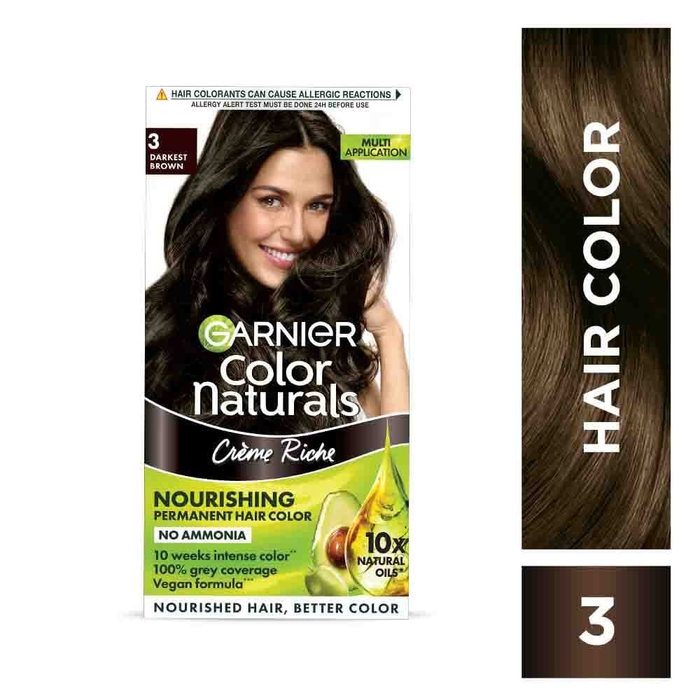 Garnier - Color Naturals Creme Riche 3 Darkest Brown