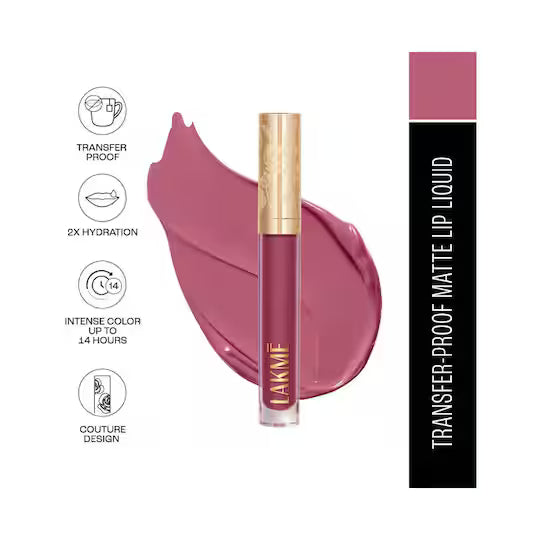 Lakme - Rouge Bloom Matte Liquid Lipstick (3.5ml)