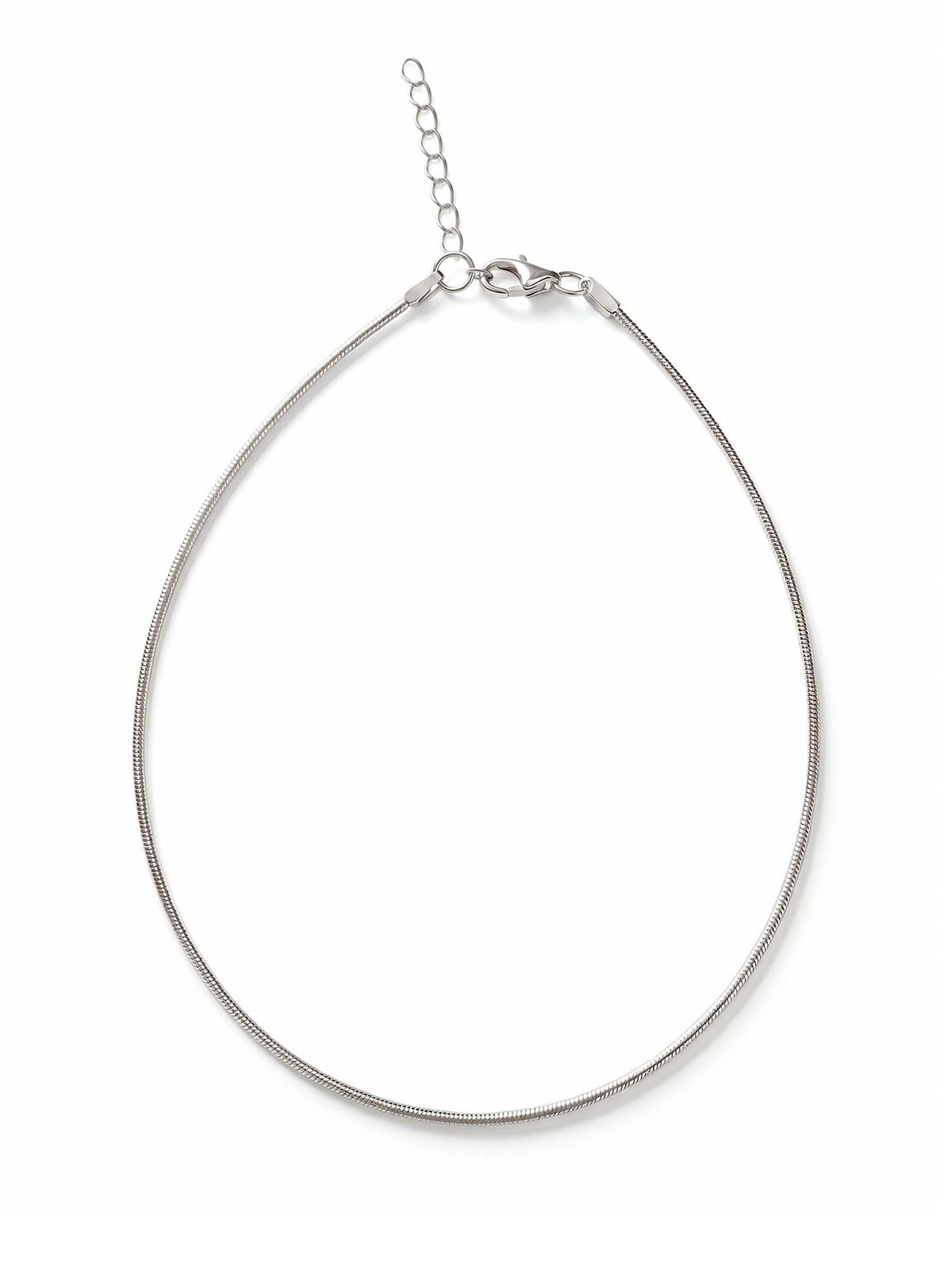 925 SILLER Sleek Silver Essential Snake Anklet