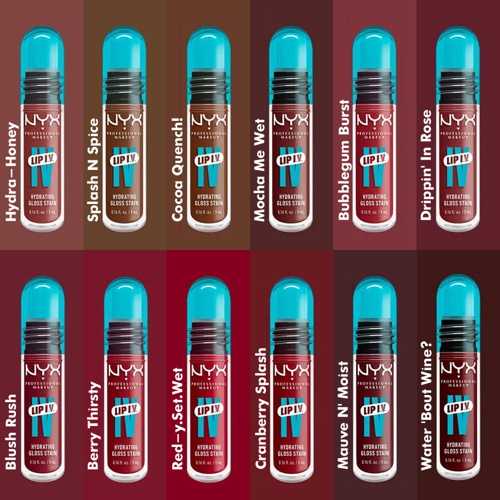 NYX Professional Makeup Lip I.V. Hydrating Gloss Stain - Mocha Me Wet 05 (5ml)