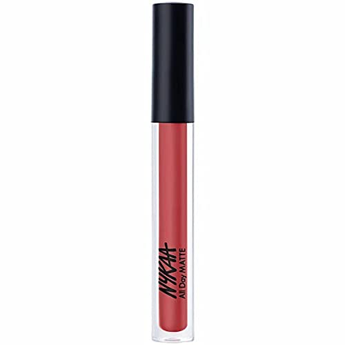Nykaa All Day Matte Waterproof, Transfer Proof, 12H Liquid Lipstick 2.1ml Home Girl