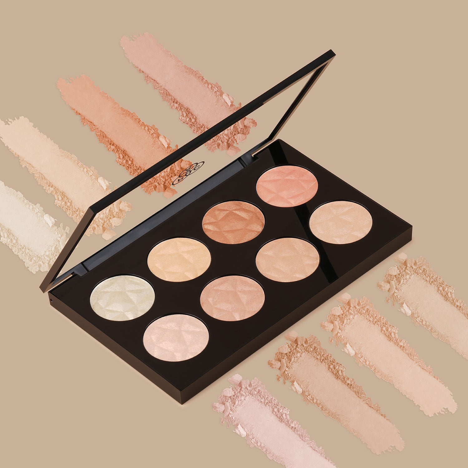 PAC Glowing Goddess Highlighter Palette - Intense Glow, Silky Smooth Micro Pearls, Blends Seamlessly (2.4g Each)
