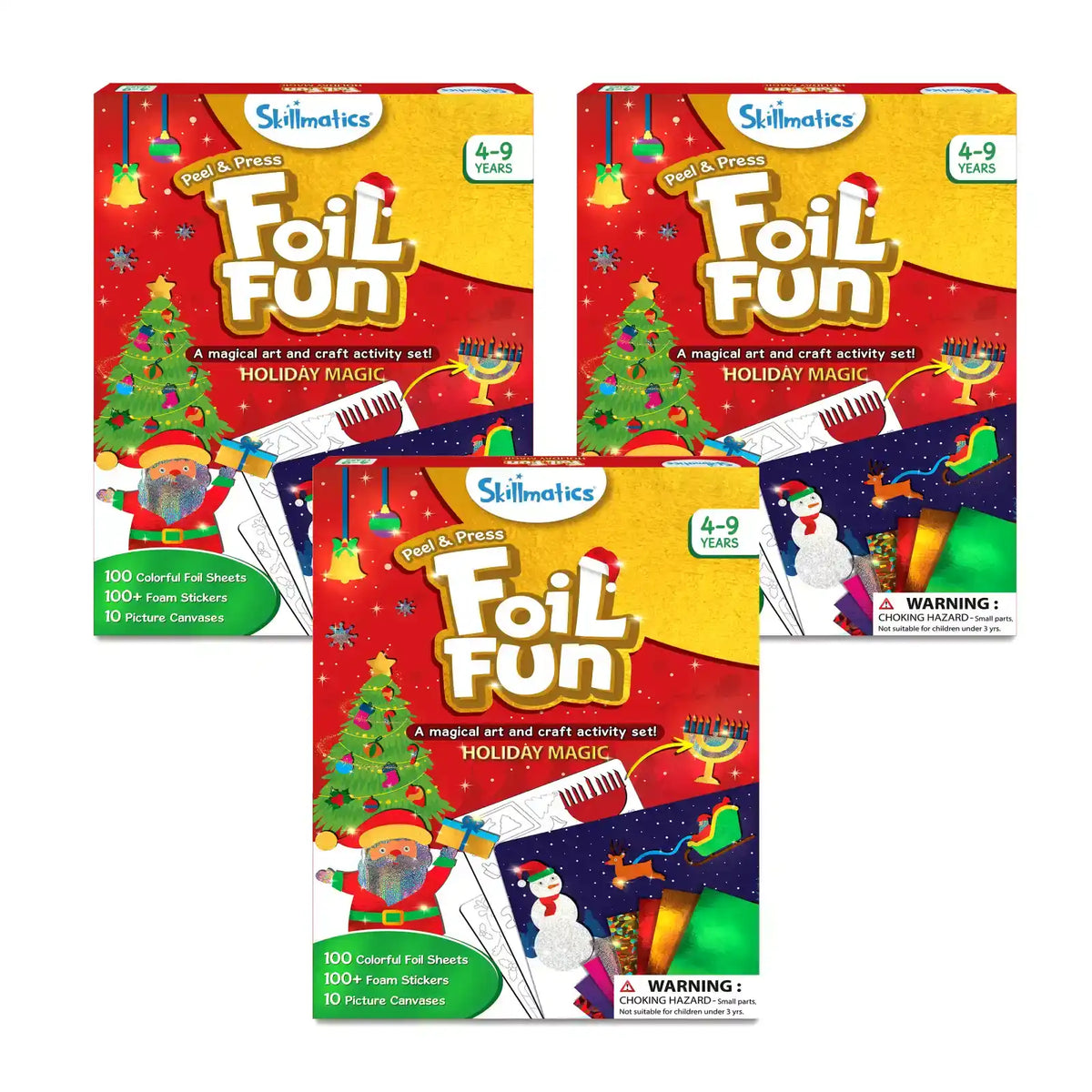 Skillmatics Triple the Foil Fun Holiday Magic Bundle (ages 4-9)
