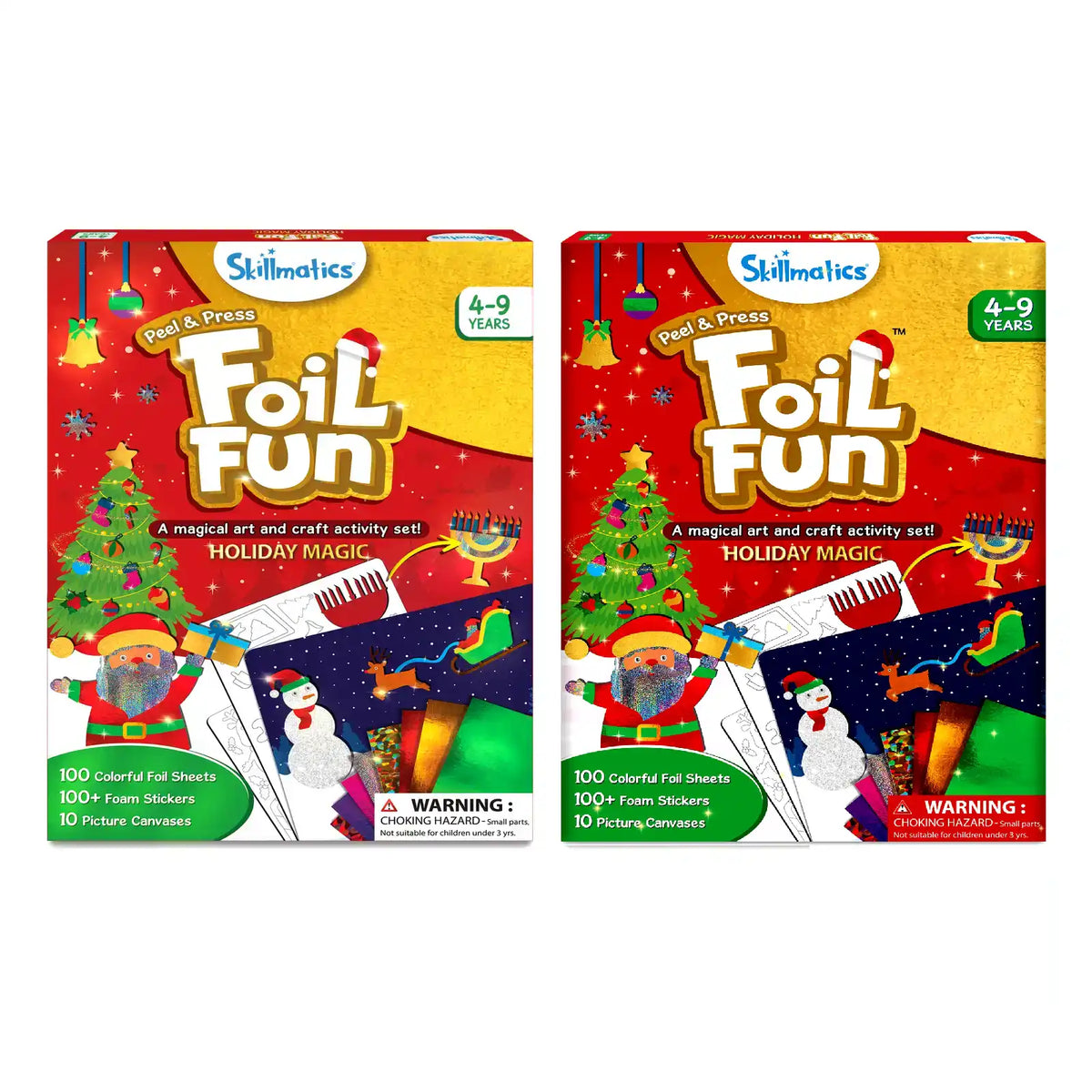 Skillmatics Twice the Foil Fun Holiday Magic Bundle (ages 4-9)