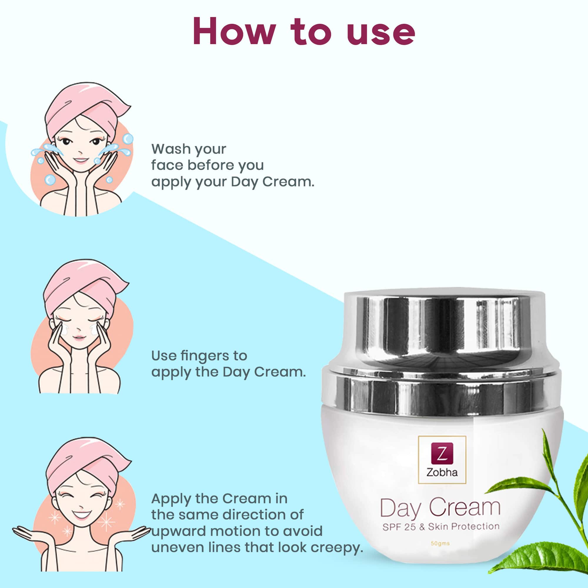 ZOBHA - DAY CREAM WITH SPF 25 & SUN PROTECTION (50g)