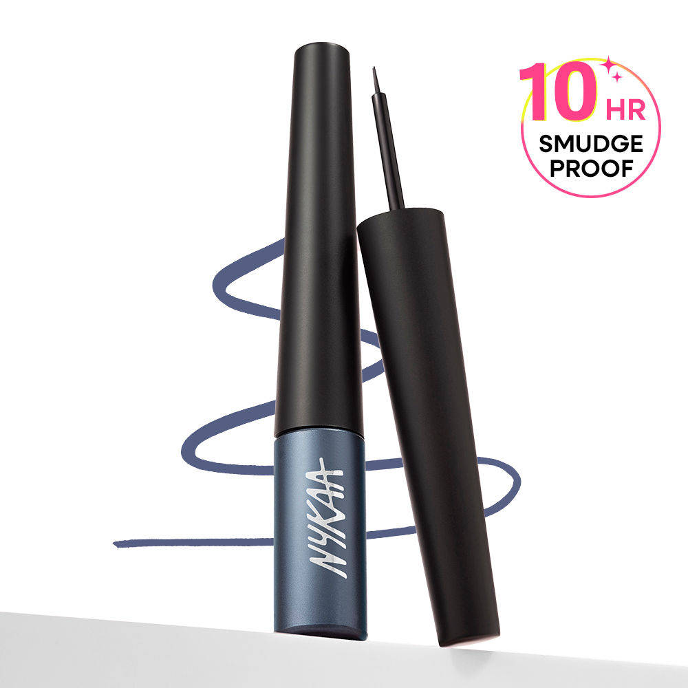 Nykaa GLAMOReyes Waterproof & Smudgeproof Coloured Liquid Eyeliner