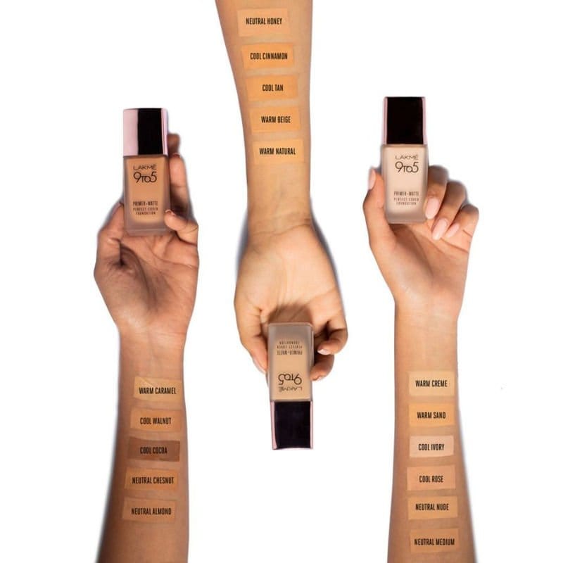 Lakme - 9 To 5 Primer + Matte Perfect Cover Foundation (25ml)