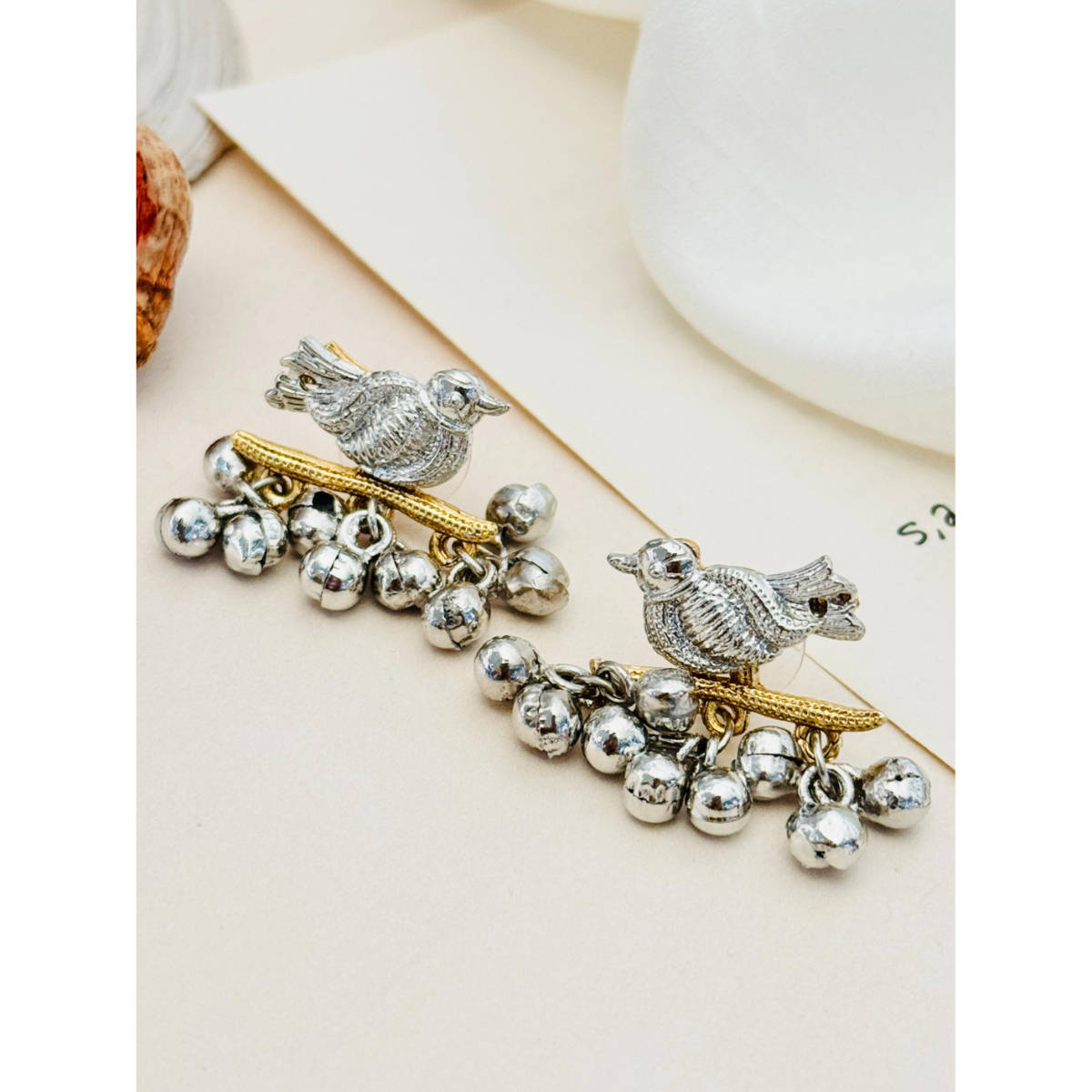 Abdesigns German Silver Plated Earrings