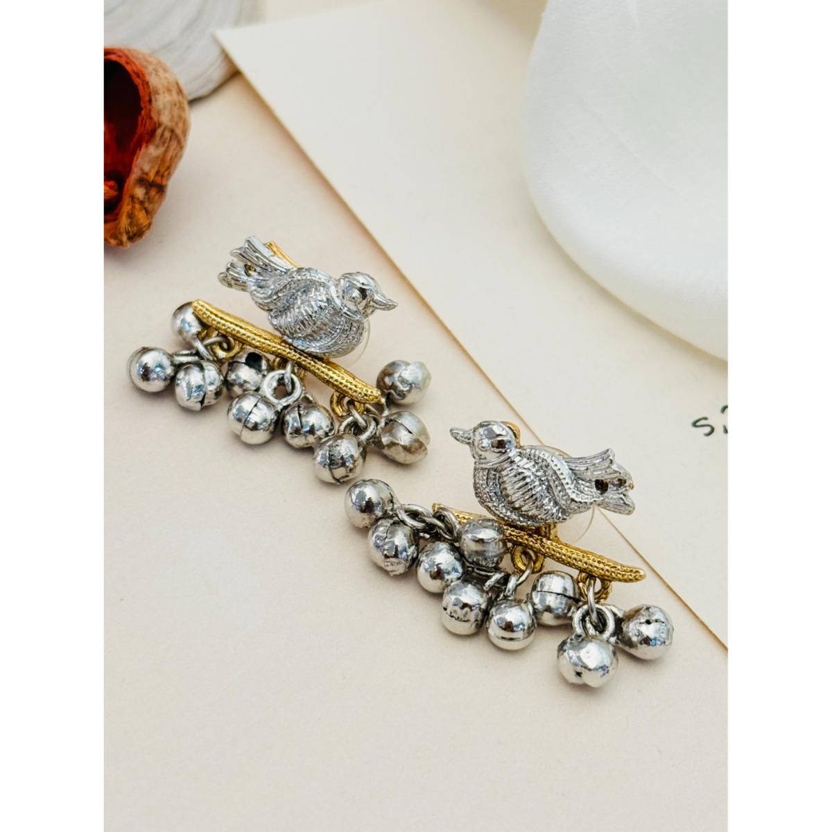 Abdesigns German Silver Plated Earrings