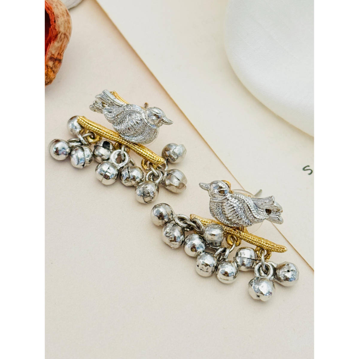 Abdesigns German Silver Plated Earrings