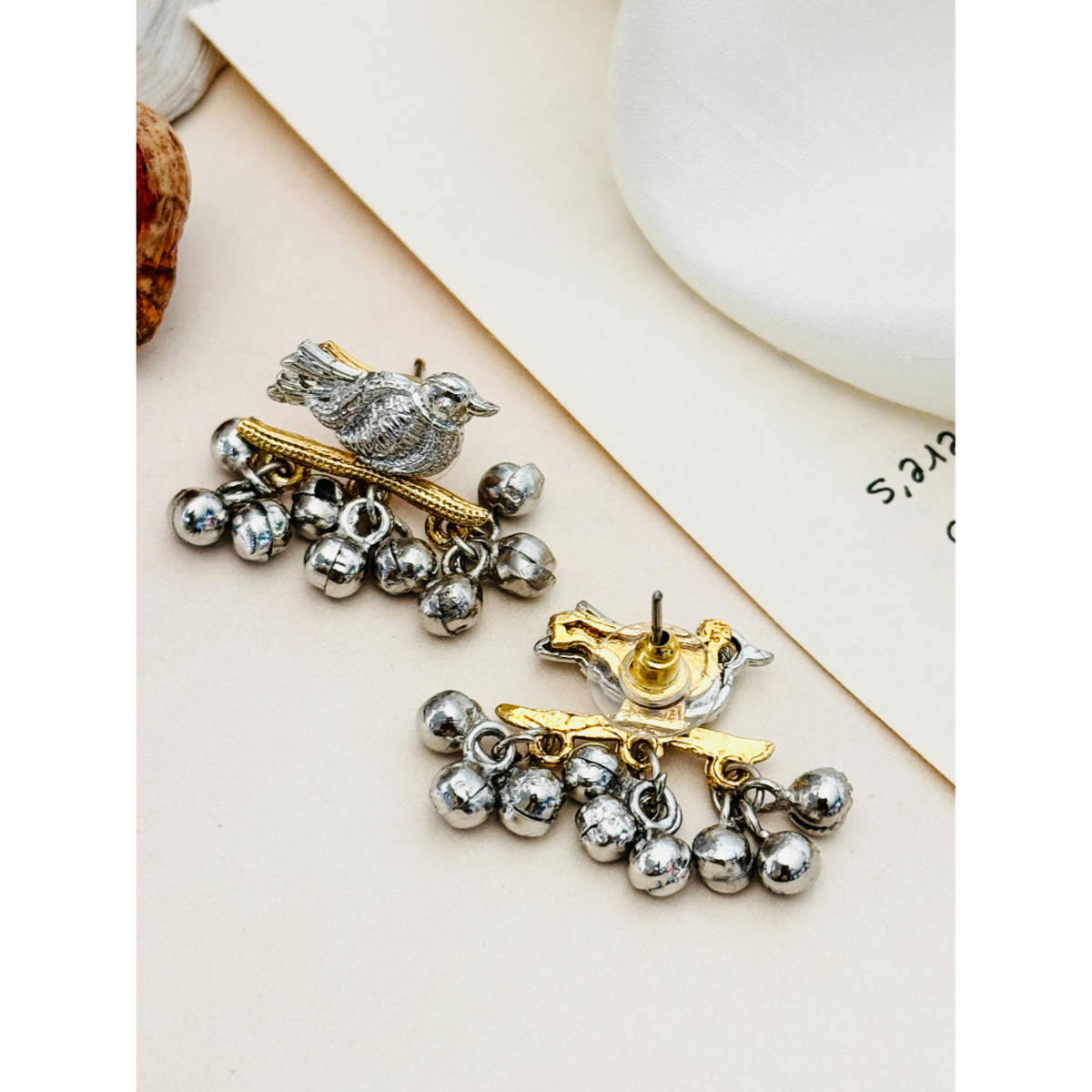 Abdesigns German Silver Plated Earrings