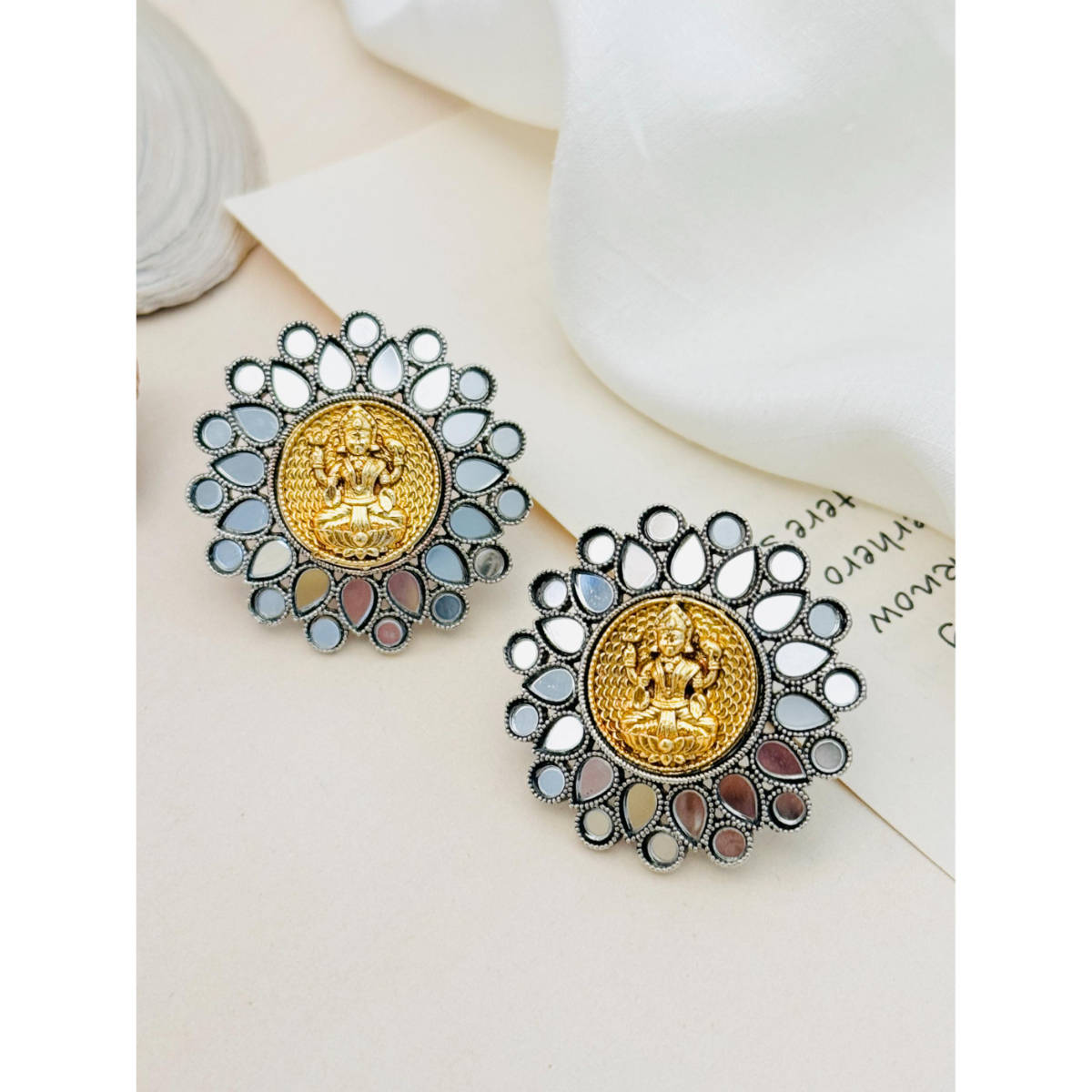 Abdesigns German Silver Plated Earrings