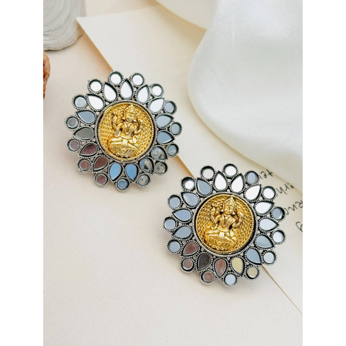Abdesigns German Silver Plated Earrings