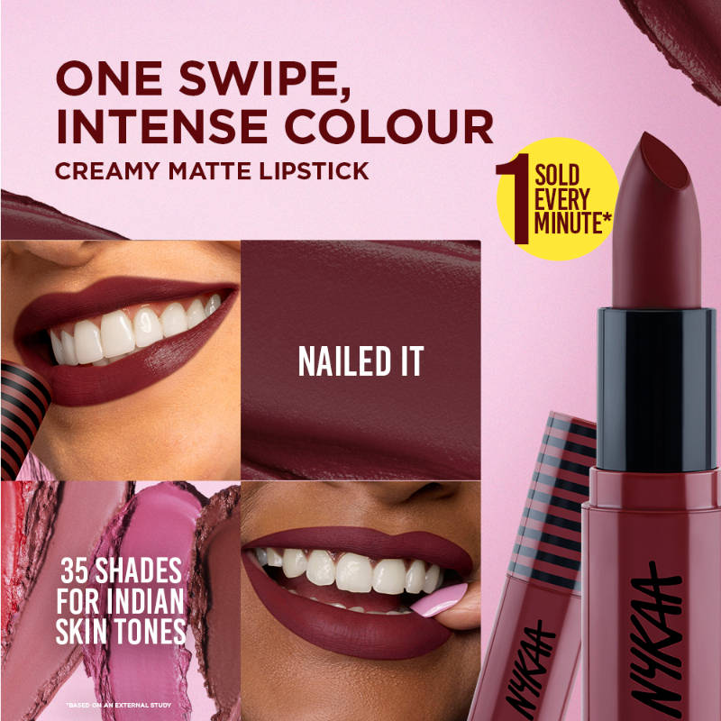 Nykaa Cosmetics So Creme! Creamy Matte Lipstick - Shade Names N–Z