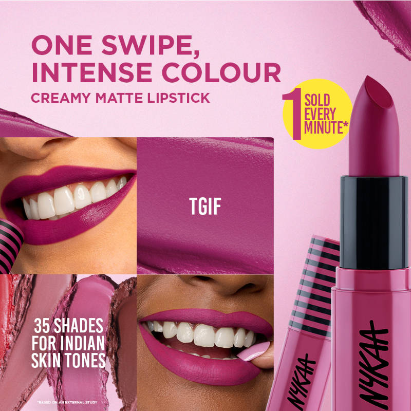 Nykaa Cosmetics So Creme! Creamy Matte Lipstick - Shade Names N–Z