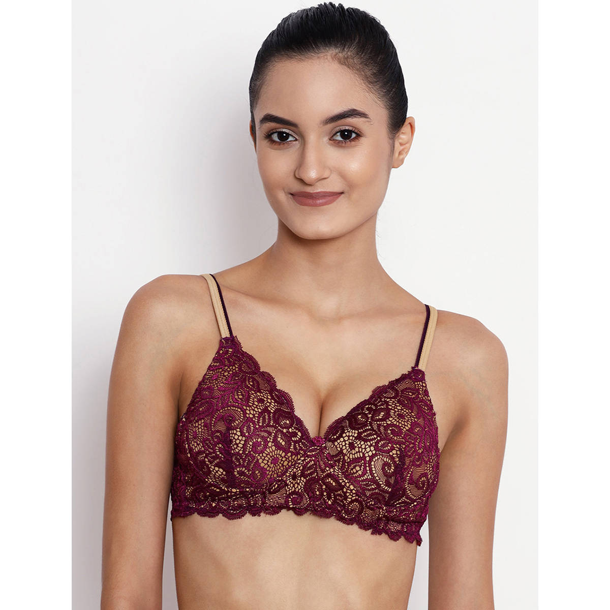 Abelino Heavily Padded Push-Up Bra - Purple (28B) · 28B
