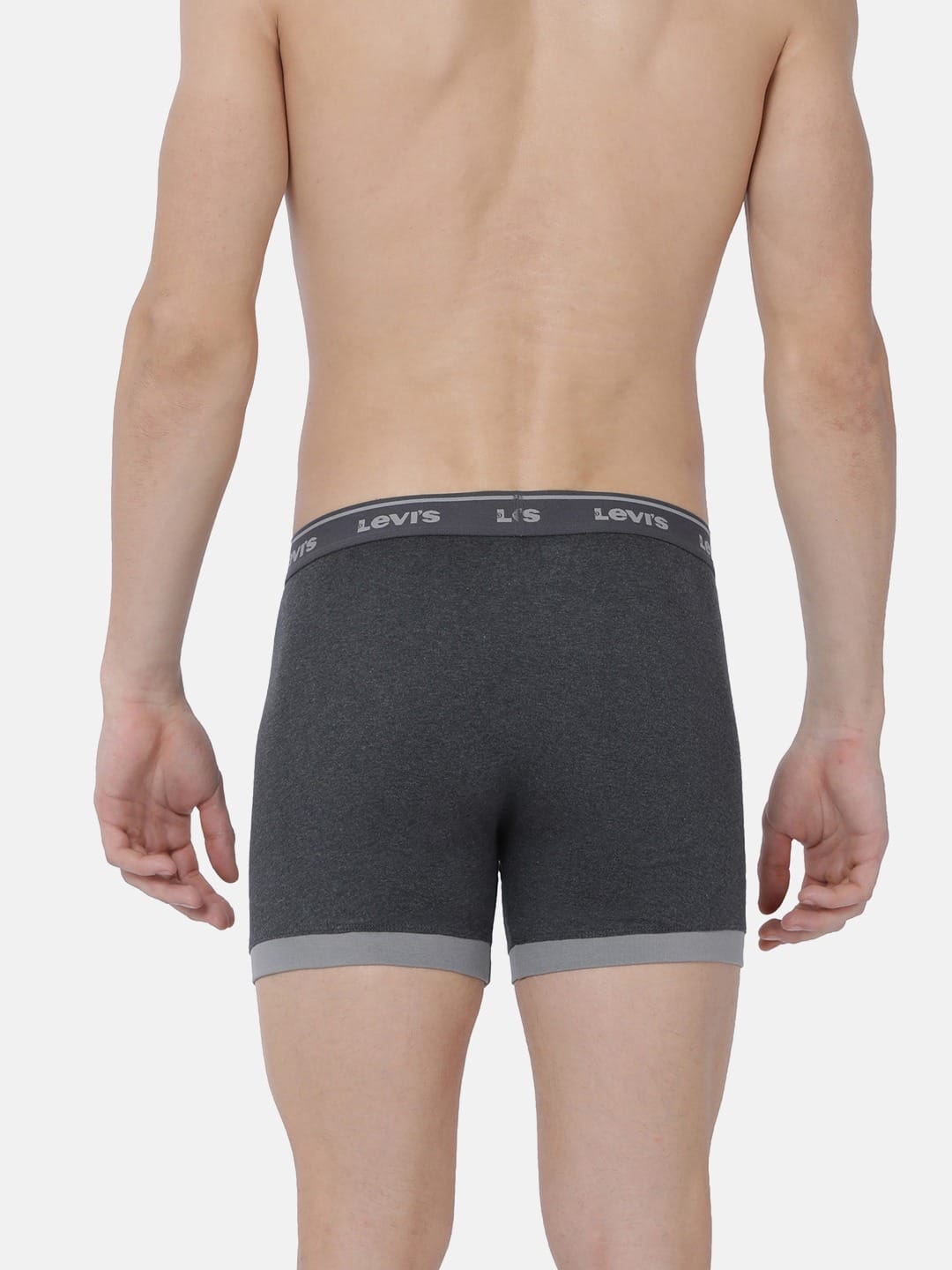 Levis - Contra Boxer Brief Solid Pure Cotton Trunks - Underwear (#007 - 1Pack) -Asstd