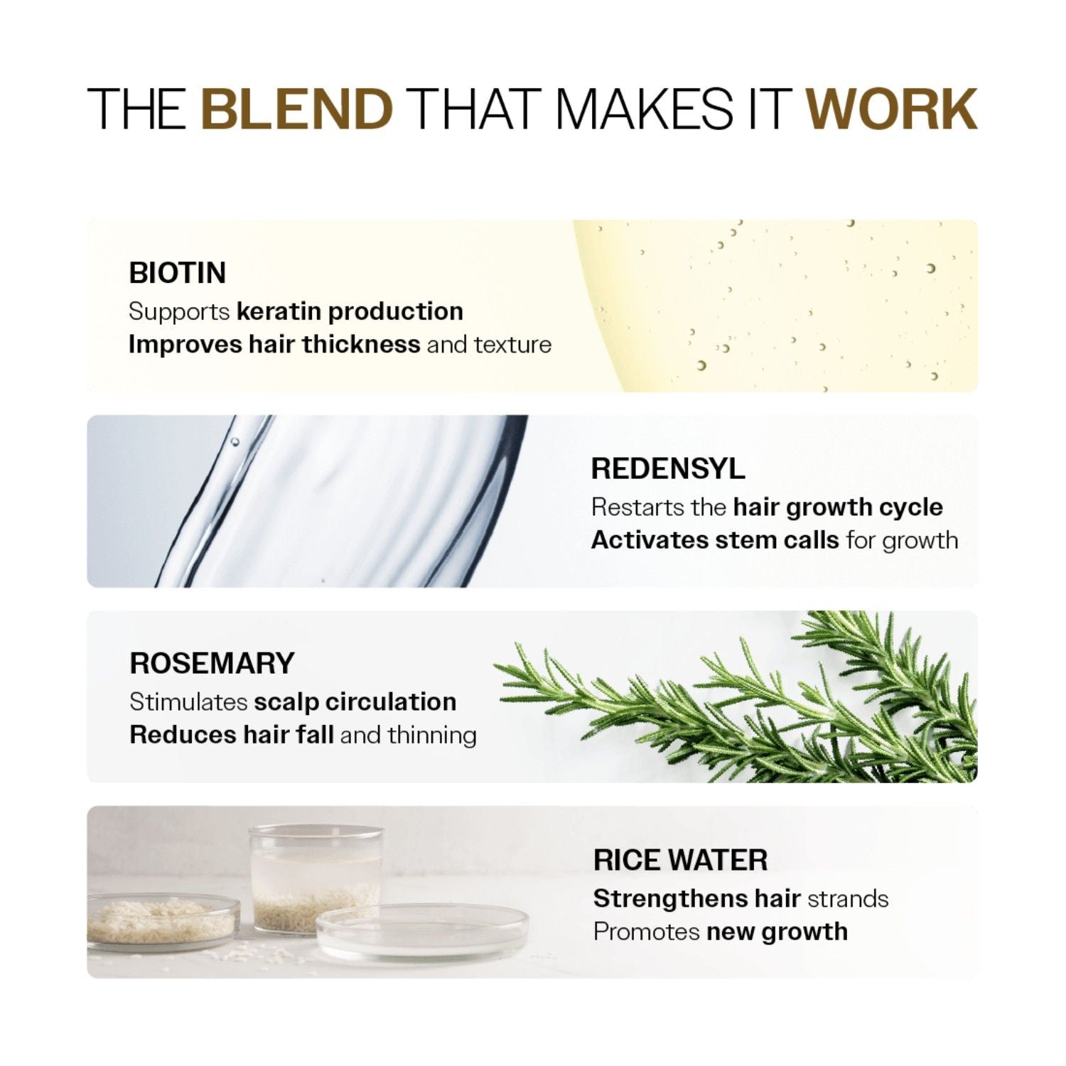 Bare Anatomy Advanced Hair Growth Serum - 3% Redensyl + 4% Anagain + Rosemary + Rice Water (30ml)