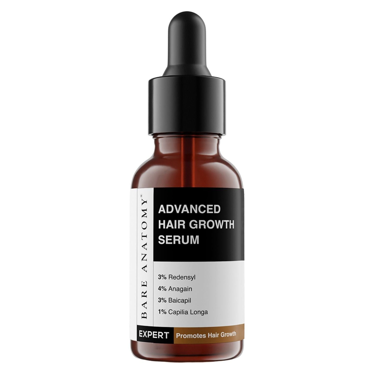 Bare Anatomy Advanced Hair Growth Serum - 3% Redensyl + 4% Anagain + Rosemary + Rice Water (30ml)