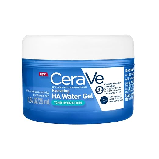 CeraVe HA Water Gel with Hyaluronic Acid, Ceramides & Niacinamide for Plumpy hydration Oil-free gel moisturizer 3 sec fast absorption Dermat recommended for Wom