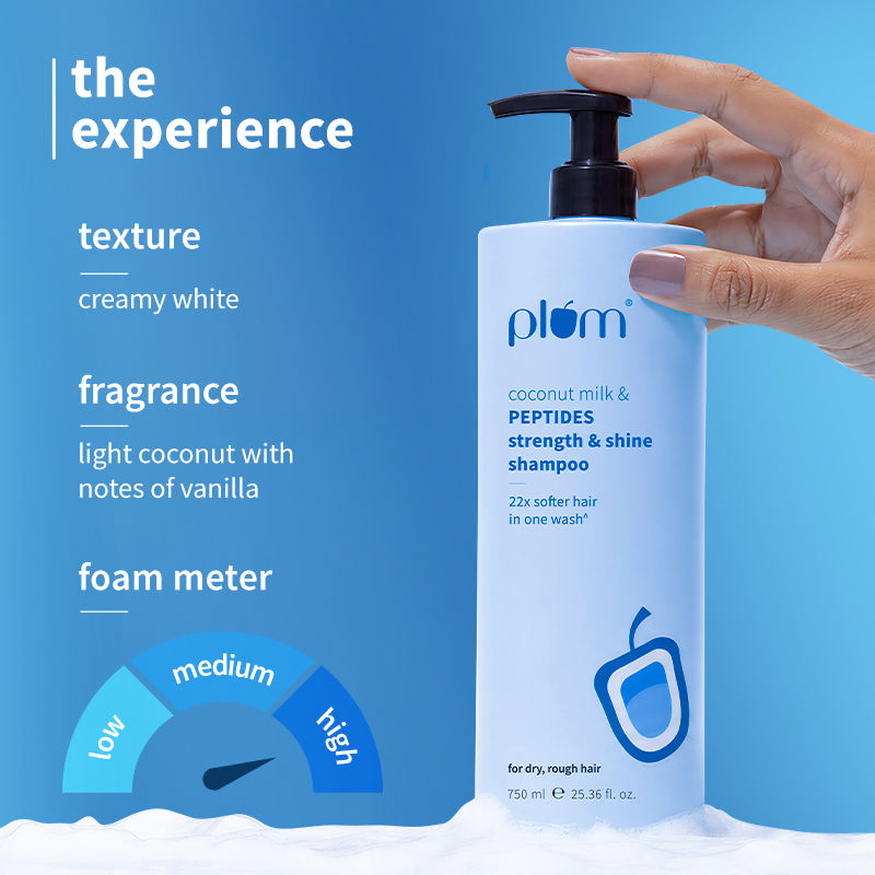 Plum Coconut Milk & Peptides Strength And Shine Shampoo (750ml)