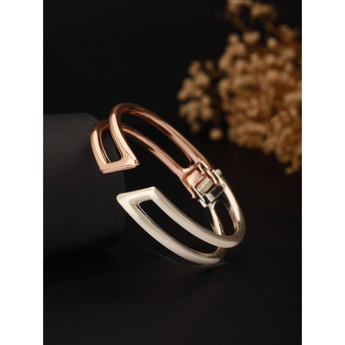 Aatmana Dual Tone Cuff Bracelet