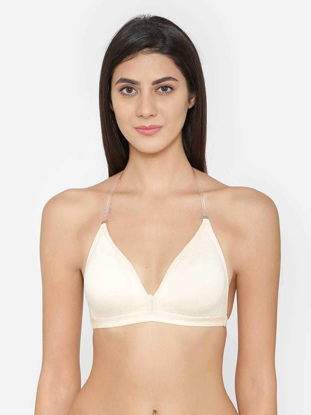 Abelino Skin Transparent Back Non padded T-shirt Bra - White (28B) · 28B